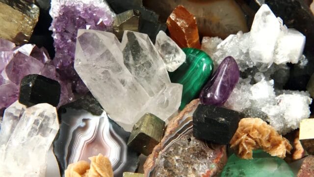 minerales diamante piedra cobre