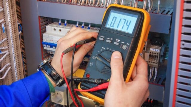 multimetro electronica medir voltio amperio electricidad